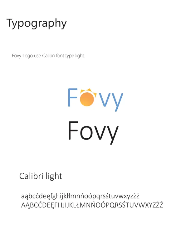Fovy: Typografia